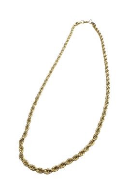 Collana dorata corda acciaio confezione regalo inclusa
