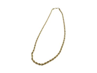 Collana dorata corda acciaio confezione regalo inclusa Collana dorata corda acciaio confezione regalo inclusa