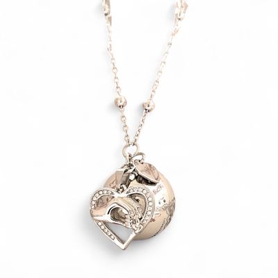 Collana Gravidanza Ciondolo mano mamma e figli zirconi