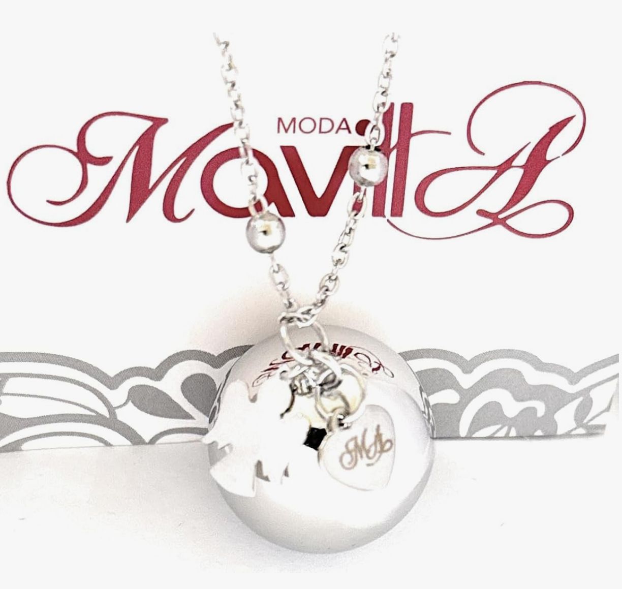 Collana sfera sonora Angelo Gravidanza