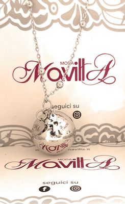 Collana Gravidanza Ciondolo Bimba brillantino acciaio