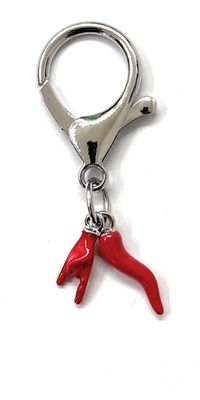 Ciondolo corno e corna acciaio confezione regalo inclusa