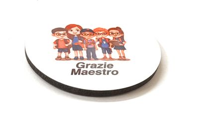 Magnete maestro con dedica colori