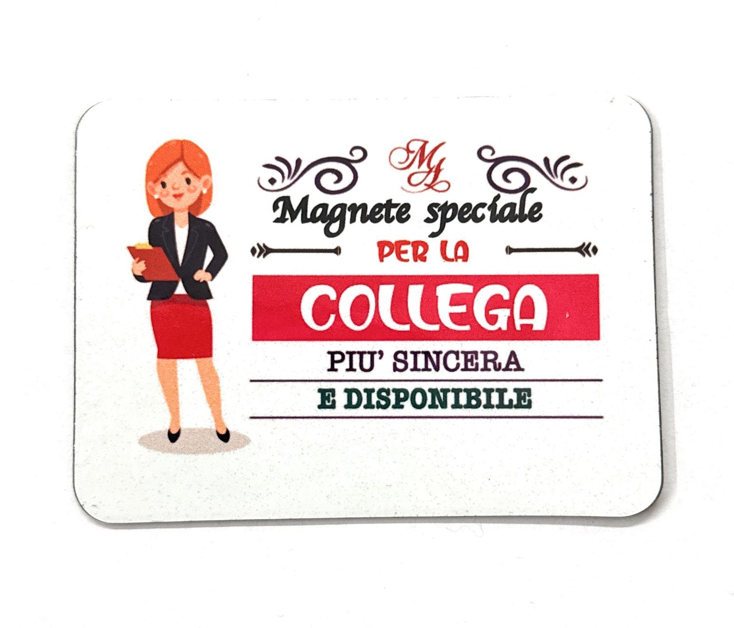 Magnete colleghe con dedica colori