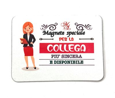 Magnete colleghe con dedica colori