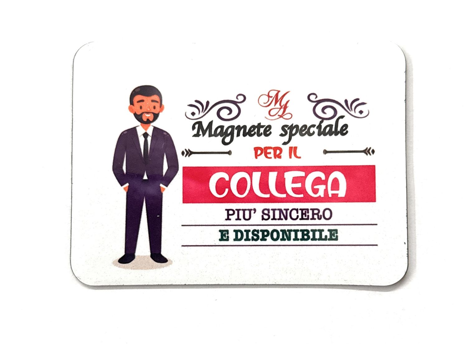 Magnete collega con dedica colori