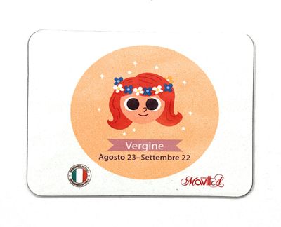 Magnete Vergine segni zodiacali con dedica colori