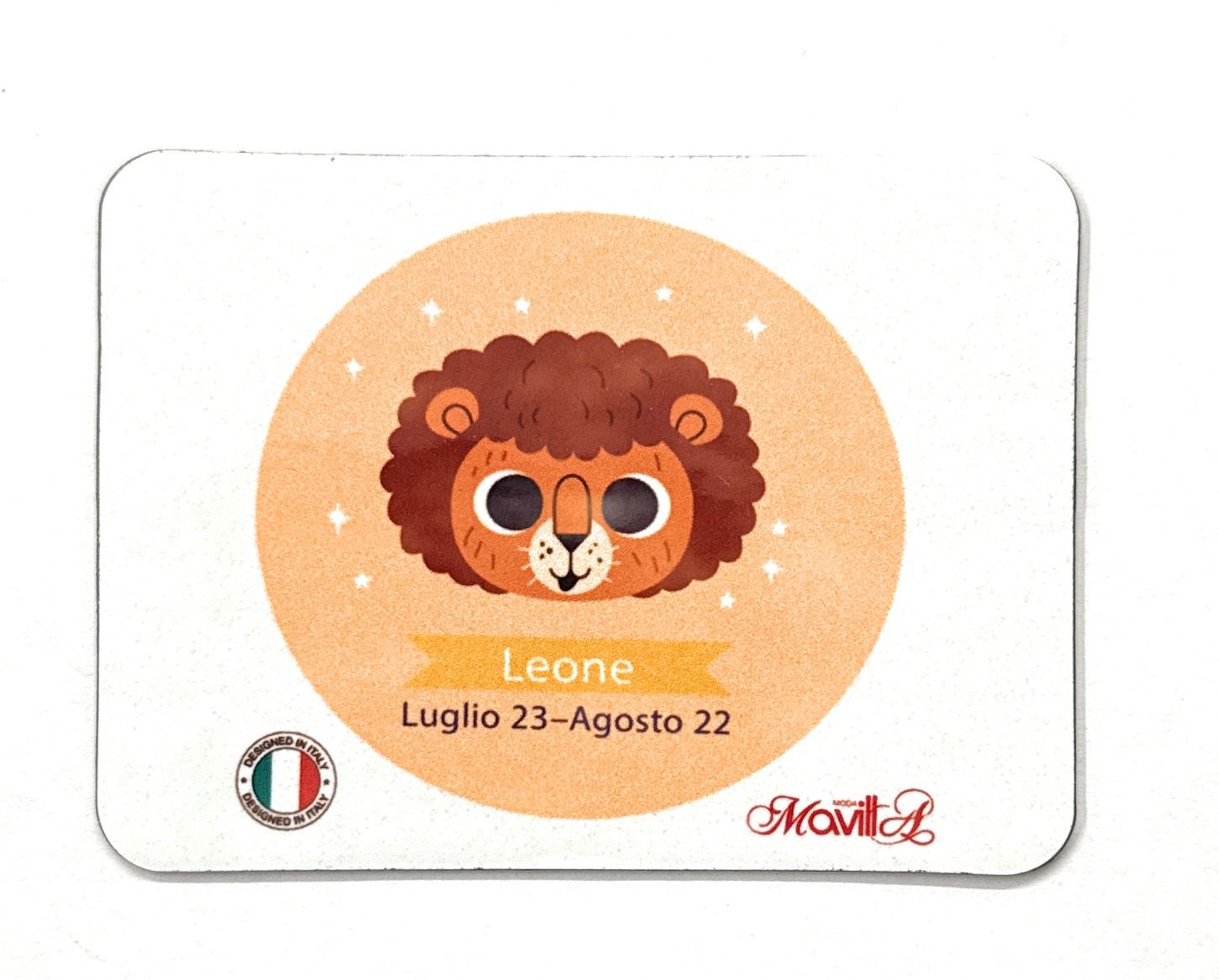 Magnete Leone segni zodiacali con dedica colori