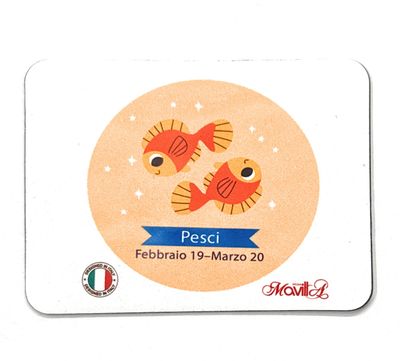 Magnete Pesci segni zodiacali con dedica colori