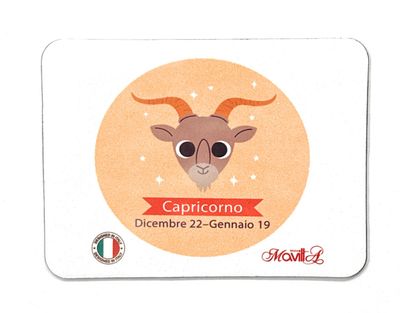 Magnete Capricorno segni zodiacali con dedica colori