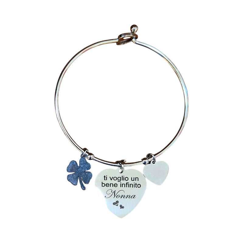 Bracciale acciaio Nonna bene infinito