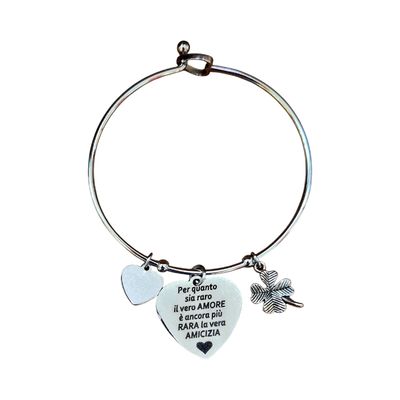 Bracciale acciaio Amicizia