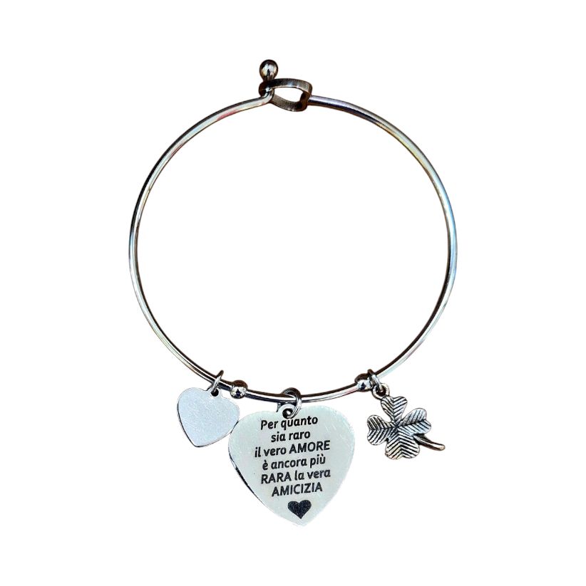 Bracciale acciaio Amicizia