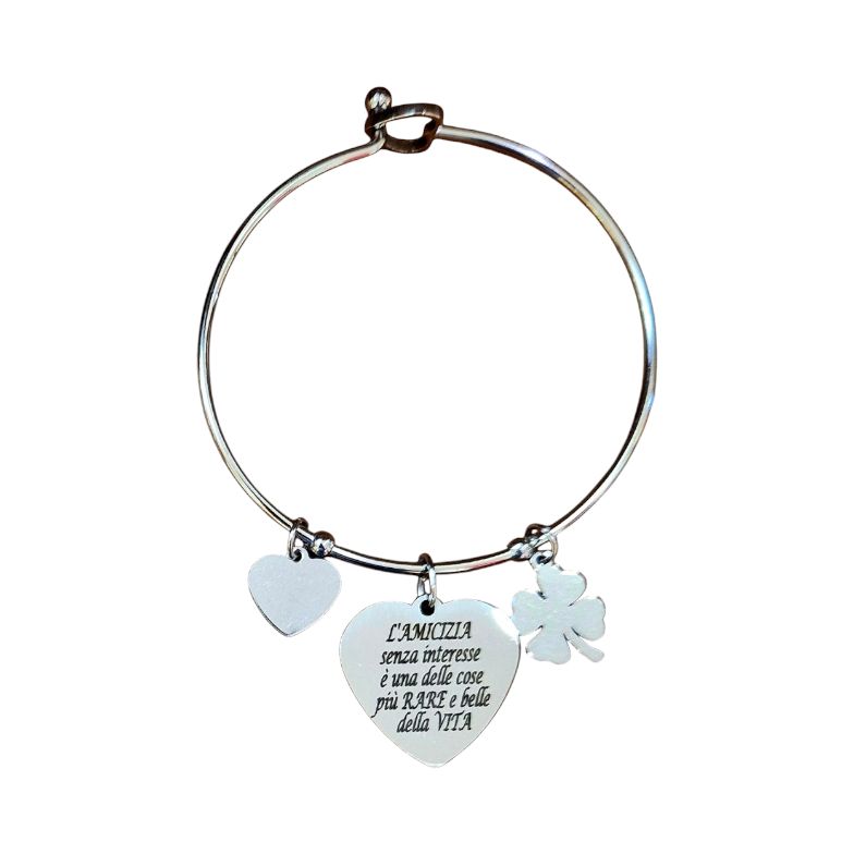 Bracciale acciaio Amicizia senza interesse