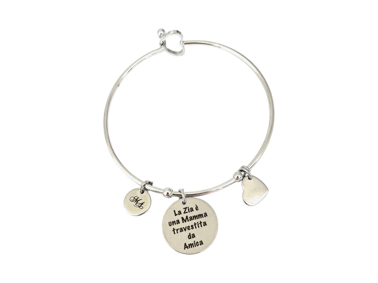 Bracciale rigido Zia regolabile acciaio