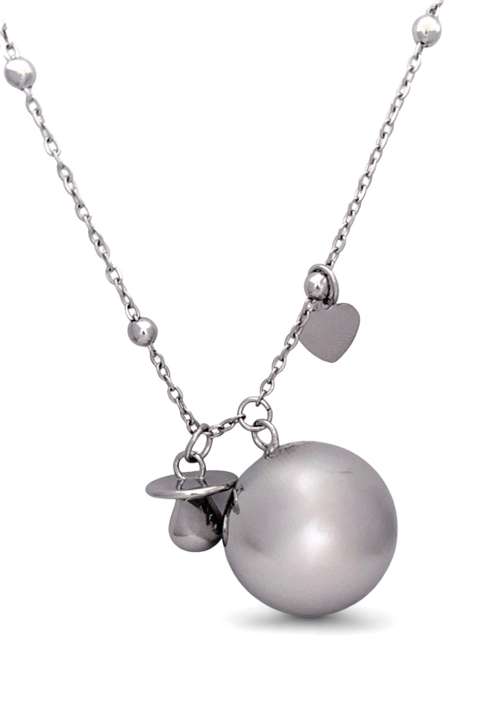 Collana sfera liscia sonora Pendolo Ciuccio Gravidanza