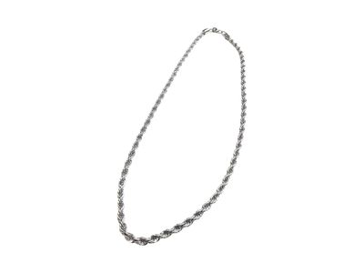 Collana corda acciaio confezione regalo inclusa Collana corda acciaio confezione regalo inclusa