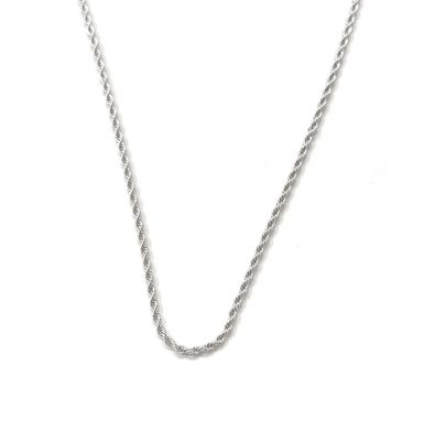 Collana corda acciaio fine confezione regalo inclusa