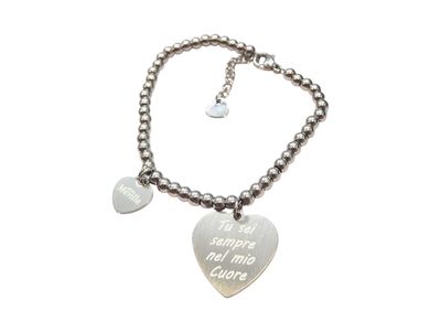 Bracciale acciaio sempre nel mio regolabile