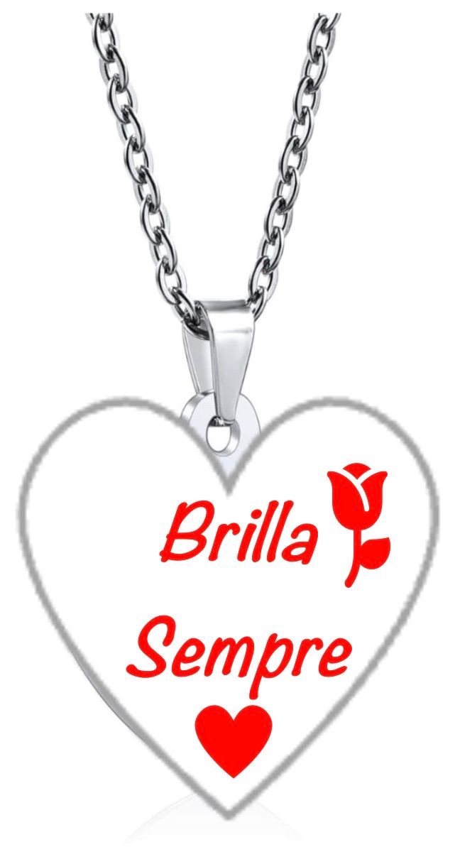 Collana Brilla Sempre cuore Acciaio