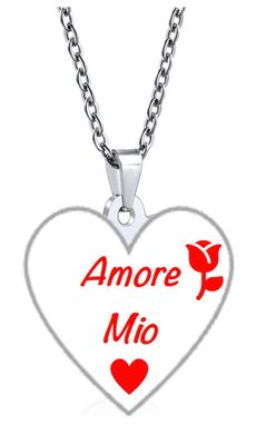 Collana Amore Mio cuore Acciaio
