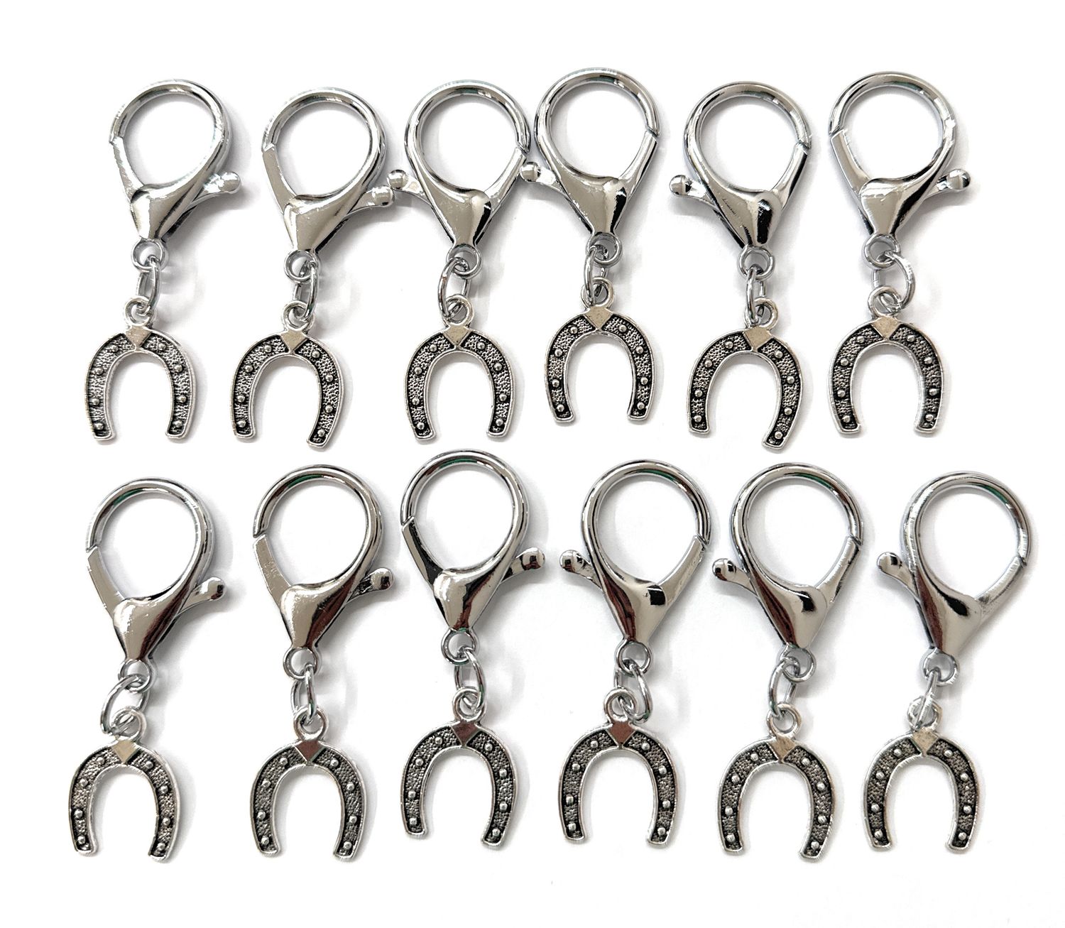 Ciondolo 12 pezzi fero di cavallo XL Large portafortuna