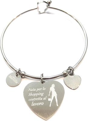 Bracciale acciaio Nata per lo shopping