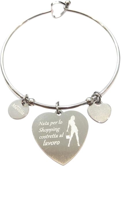 Bracciale acciaio Nata per lo shopping