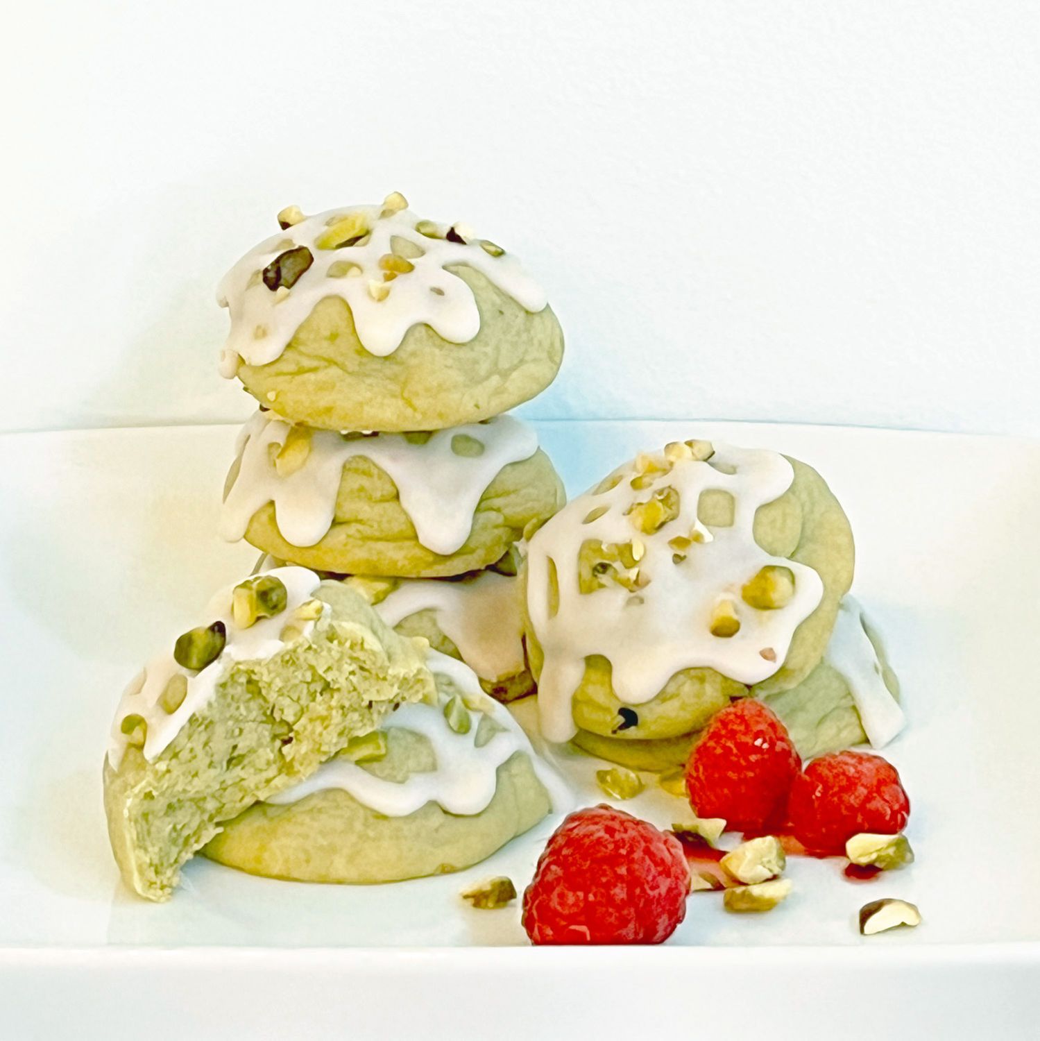 SimplyWed Pistachio Raspberry Cookies