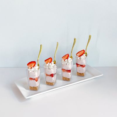SimplyWed Strawberry Cheesecake Shooters