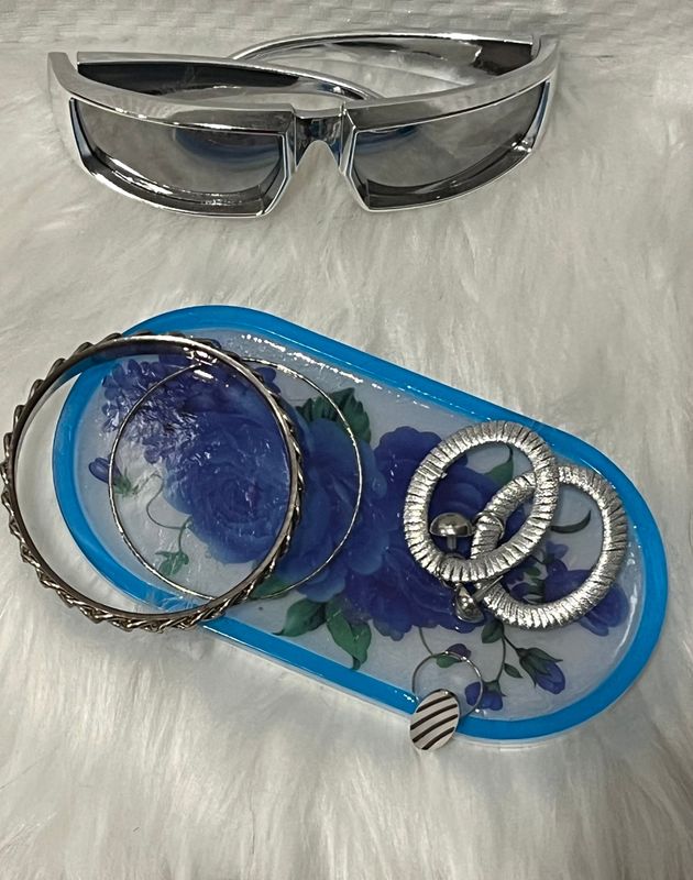 Handcrafted Resin Accent Trays