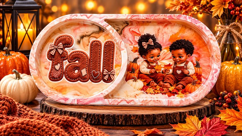 Fall Family Joy – Divided Resin Tray