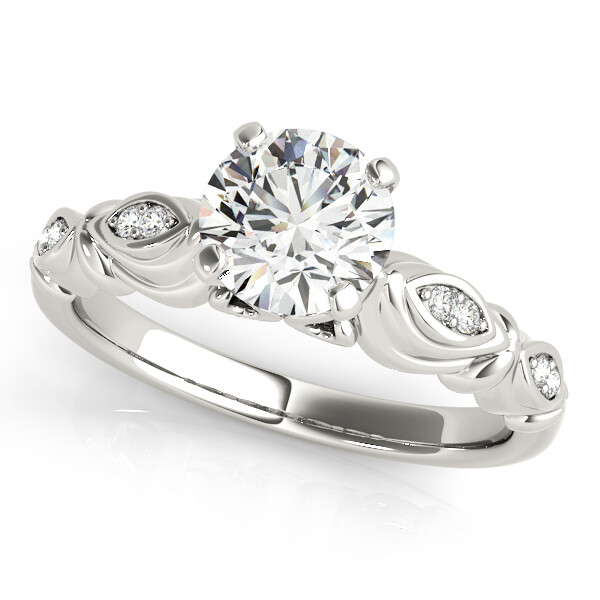 14K Diamond engagement ring antique