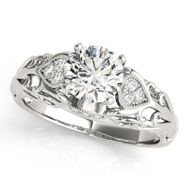 14K Diamond engagement ring antique