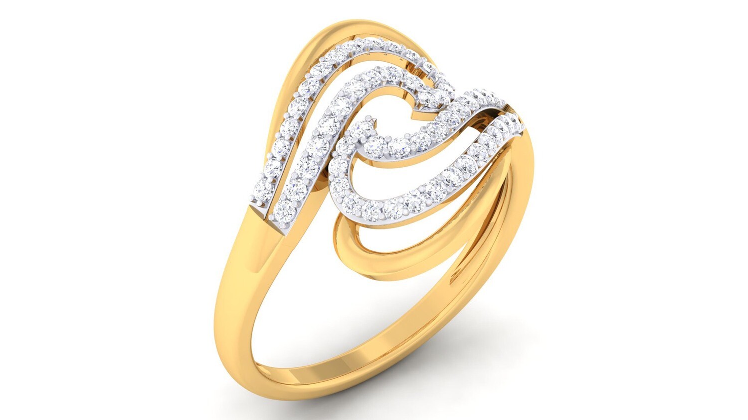 3d CAD jewelry model diamond engagement ring | 3Д файл, кольцо с бриллиантами