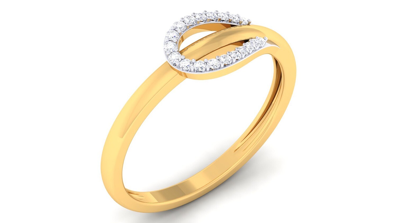 3Д файл, кольцо с бриллиантами, помолвочное кольцо