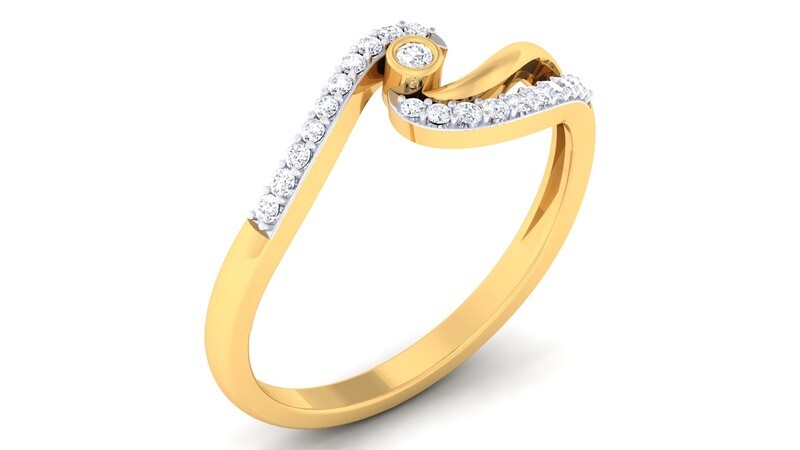 3D CAD jewelry model diamond engagement ring