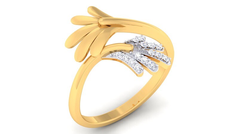 3D CAD jewelry model diamond engagement ring