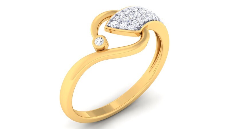3D CAD jewelry model diamond engagement ring
