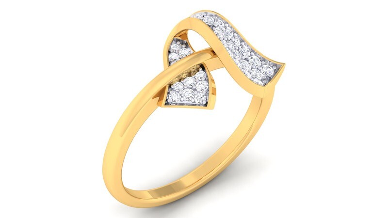 3D CAD jewelry model diamond engagement ring