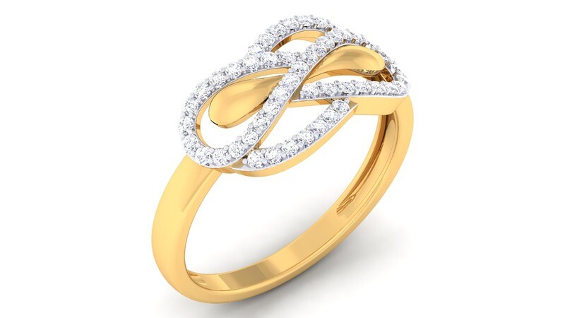 3D CAD jewelry model diamond engagement ring