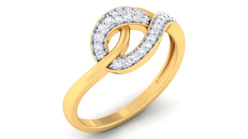 3D CAD jewelry model diamond engagement ring