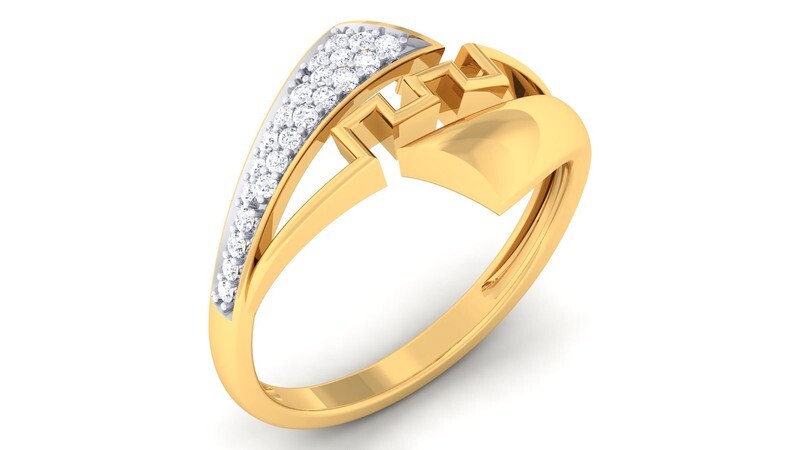 3D CAD jewelry model diamond engagement ring