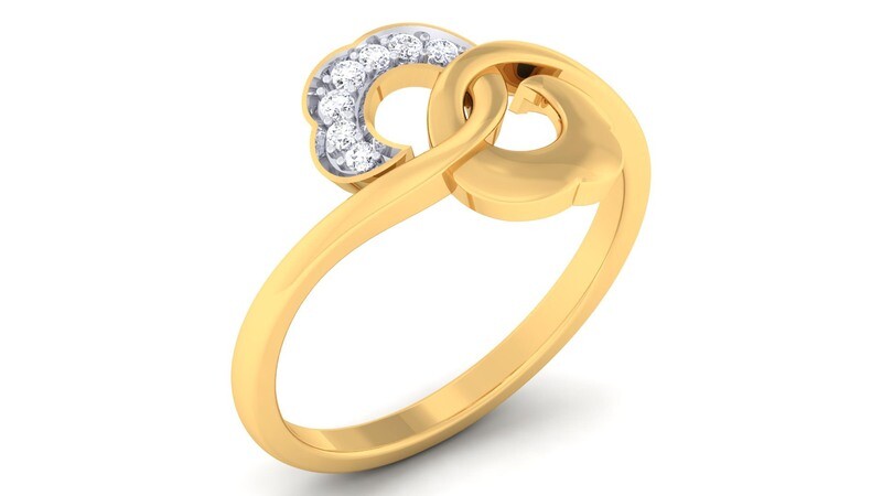 3D CAD jewelry model diamond engagement ring