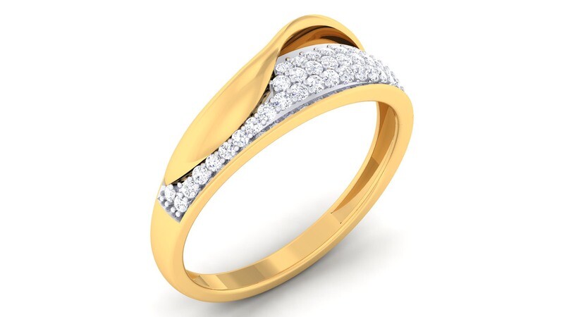 3D CAD jewelry model diamond engagement ring