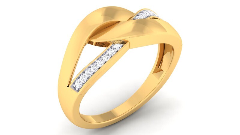 3D CAD jewelry model diamond engagement ring