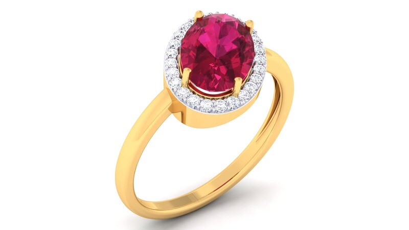 3D CAD jewelry model diamond engagement ring