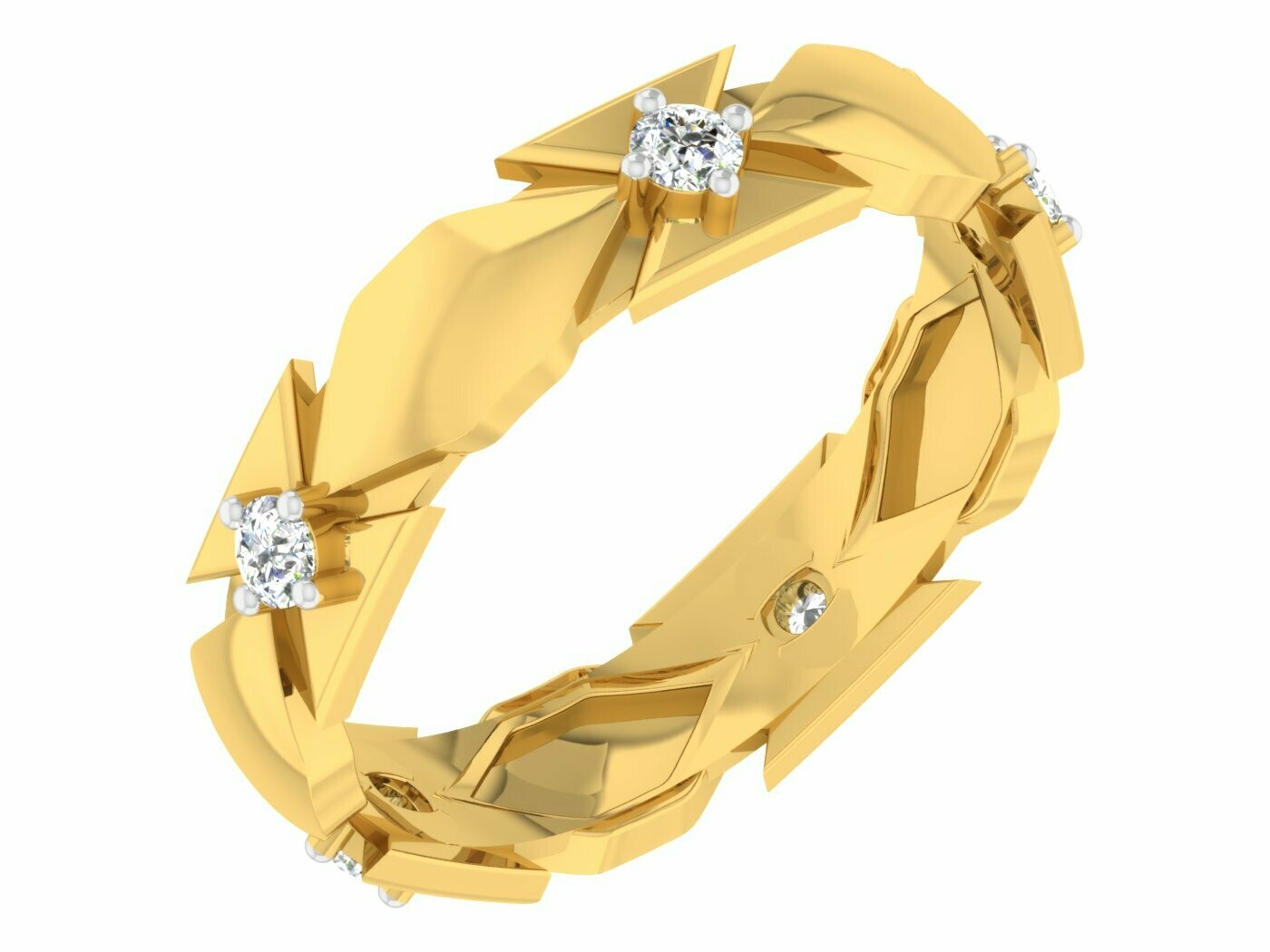3D CAD jewelry model diamond engagement ring