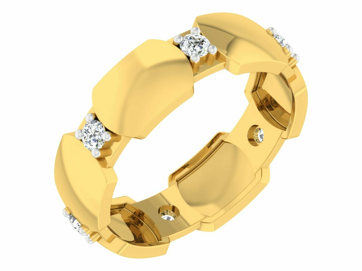 3D CAD jewelry model diamond engagement ring