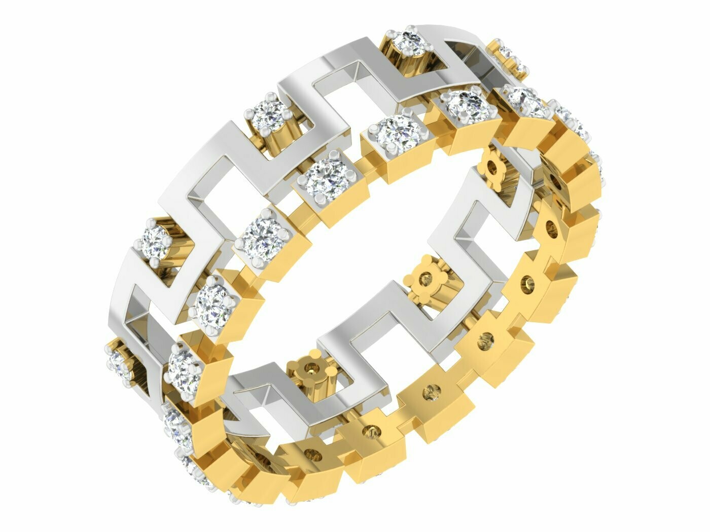 3D CAD jewelry model diamond engagement ring